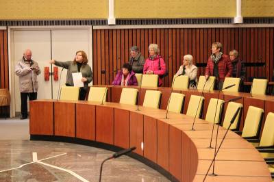 Im Ratssaal der Stadt Hannover