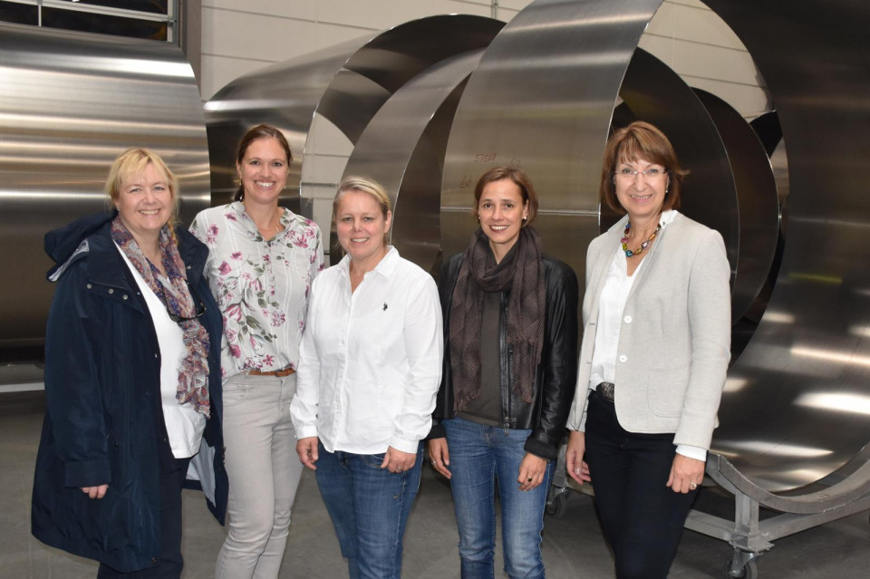 v.l. Elke Garlichs-Kappmeier, Ilka Studnik, Tanja Pohl, Dr. Cornell Babendererde, Barbara Woltmann