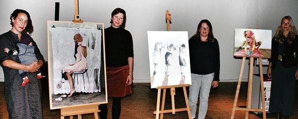 Die Preistrgerinnen: Hannah Goldstein, Claudia Balsters, Sabine Hey und Ninya Lehrheuer